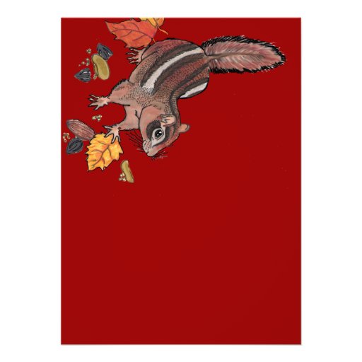 Autumn Chipmunk~ Invites