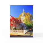 'Autumn Church' Blank Greeting Card