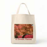 Autumn color grocery tote canvas bag