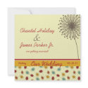 Autumn Colorburst Wedding Invitation invitation