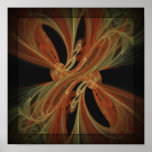 Autumn Colors Abstract Design Print