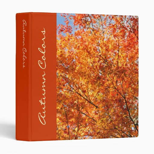 Autumn colors binders