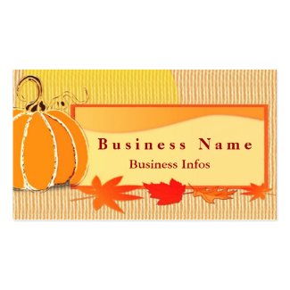 Autumn Colors Business Card