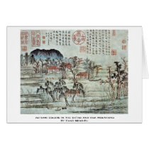 Autumn Colors In The Ch'Iao And Hua Mountains Greeting Card