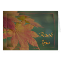 Autumn Colors Thank You Note Card