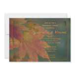 Autumn Colors Wedding Rehearsal Dinner Invitation