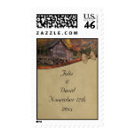 Autumn Country Theme Wedding Stamp
