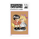 Autumn Couple Stamp stamp