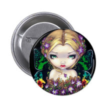 "Autumn Crocus Fairy" Button