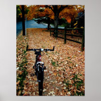 Autumn Cyclist Posters