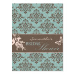 Autumn Damask BRS Invitation Postcard B