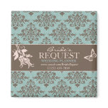 Autumn Damask Business Magnet B