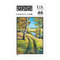 Autumn day. postage