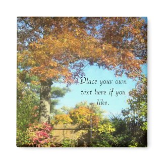 Autumn days Magnet customize it magnet