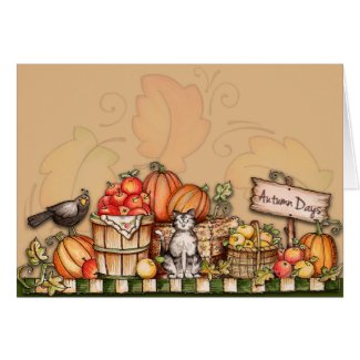 Autumn Days Stationery Note Card