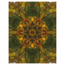 Autumn Delight Kaleidoscope Art 3 Letterhead Design