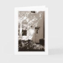 Autumn Doorway Blank Greeting Card by lizadeyphoto Autumn Doorway Blank Greeting Card