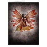 Autumn Drifting Gothic Fairy Fantasy Art Card