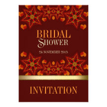 Autumn Earth Love Bridal Shower Invitations