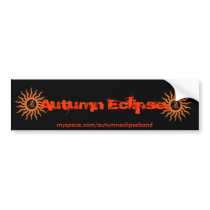 Autumn Eclipse Bumper Sticker bumper stickers