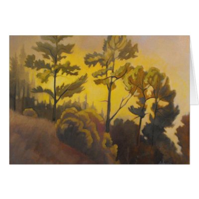 Autumn - "Evening Glow" Card by AlanHeuer