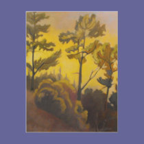 Autumn - "Evening Glow" postcards