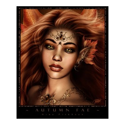 Autumn Fae Print by Ravnheart