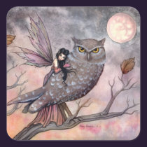 Autumn Fairy and Owl Stickers stickers