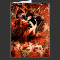 Autumn Fairy Card cards