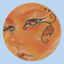 Autumn fairy doll face Sticker stickers