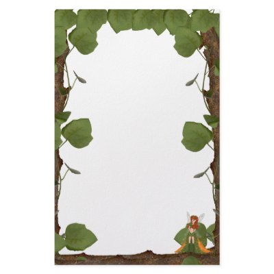 Autumn Fairy Pumpkin Cottage Stationery Paper by KirstenEdwards