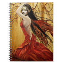 Autumn Fairy Spiral Notebook