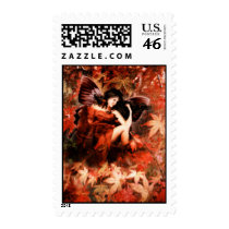 Autumn Fairy Stamp