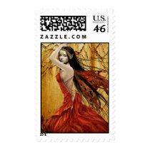 Autumn Fairy Stamp by hiddenrealms Autumn Fairy Stamp