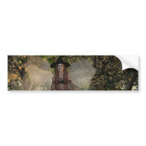 Autumn Fairy Witch Bumper Sticker