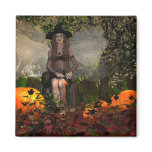 Autumn Fairy Witch Magnet