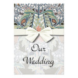 autumn fall foliage floral art nouveau invites