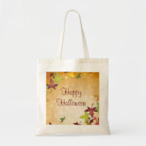 Autumn Fall Leaf Halloween Trick or Treat Bag