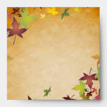 Autumn Fall Leaf Harvest Thanksgiving Envelope