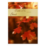 Autumn Fall Leaf Wedding Table Setting PlaceCard Business Card Templates