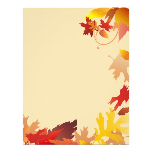 Autumn Fall Leaves Letterhead