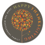 Autumn Fall Leaves Pop Tree Thanksgiving Stickers
