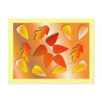 Autumn Fall Leaves postcards