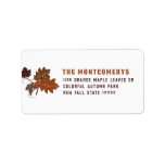 Autumn Fall Leaves Thanksgiving Address Labels