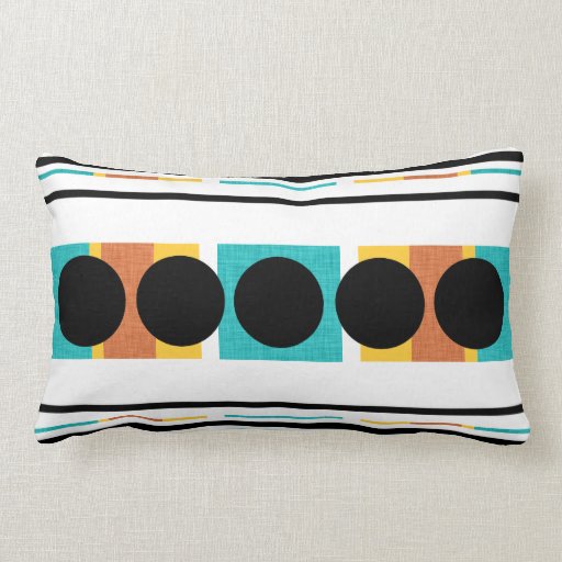 Autumn fall stripe pattern throw pillows