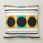 Autumn fall striped pattern throw pillows