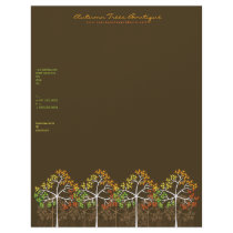 Autumn / Fall Trees 2 Template Business Letterhead by fat_fa_tin Autumn / Fall Trees 2 Template Business Letterhead