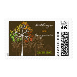Autumn / Fall Trees Invitation Announcement Stamps