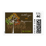 Autumn / Fall Trees Invitation Announcement Stamps