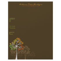 Autumn / Fall Trees Template Business Letterhead